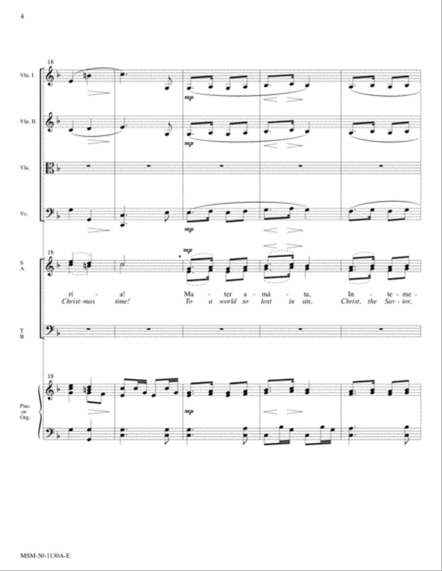 O Sanctissima/O How Joyfully Choir scores gallery preview page 4