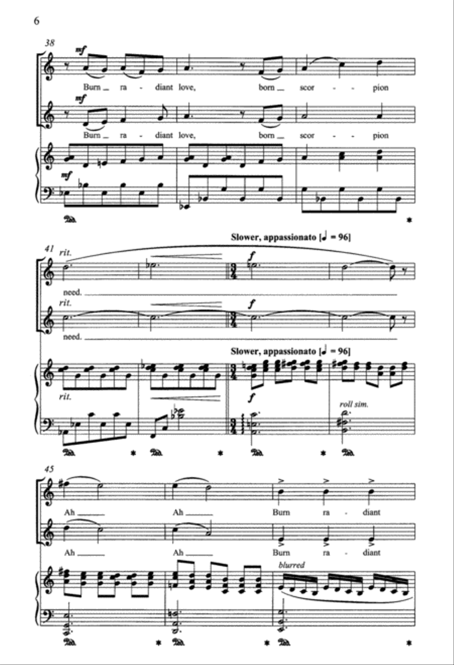 I Will Be Earth SSA scores gallery preview page 6