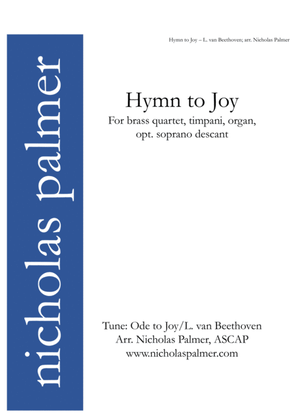 Hymn to Joy (Joyful, joyful / Sing with all the saints in glory) - brass, t