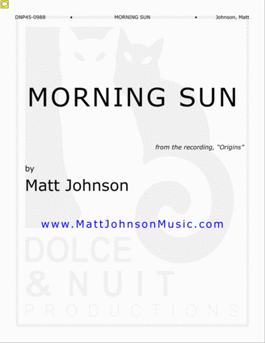 Morning Sun Morning Sun Piano Solo scores gallery preview page 1