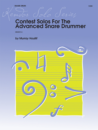 Book cover for Contest Solos For The Advanced Snare Drummer