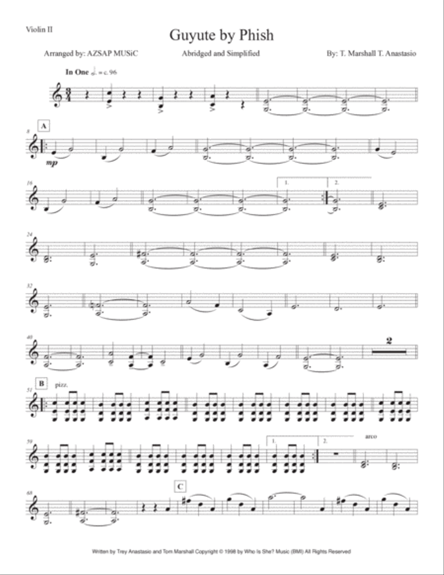 Guyute String Trio scores gallery preview page 5
