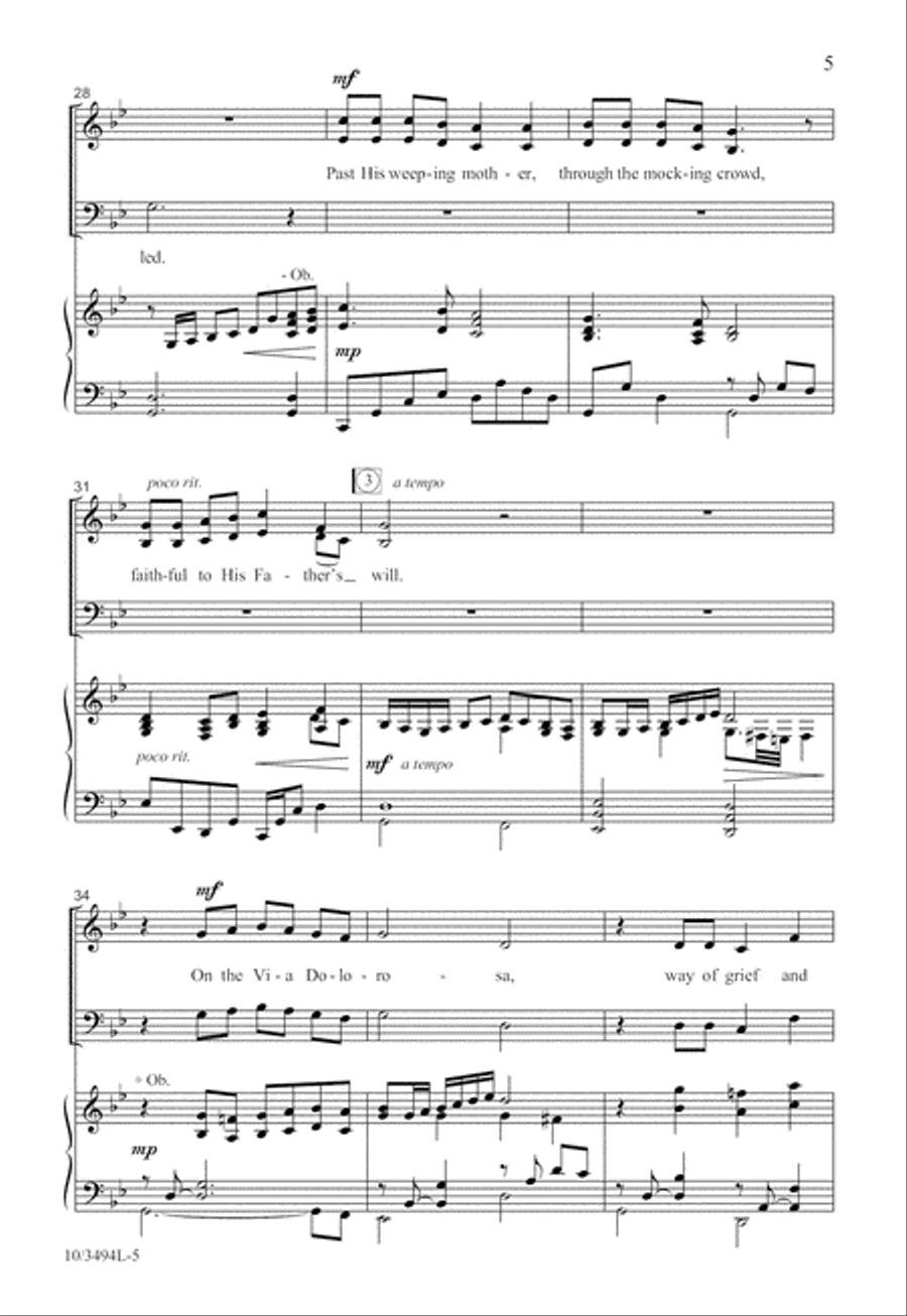 On the Via Dolorosa 4-Part scores gallery preview page 6