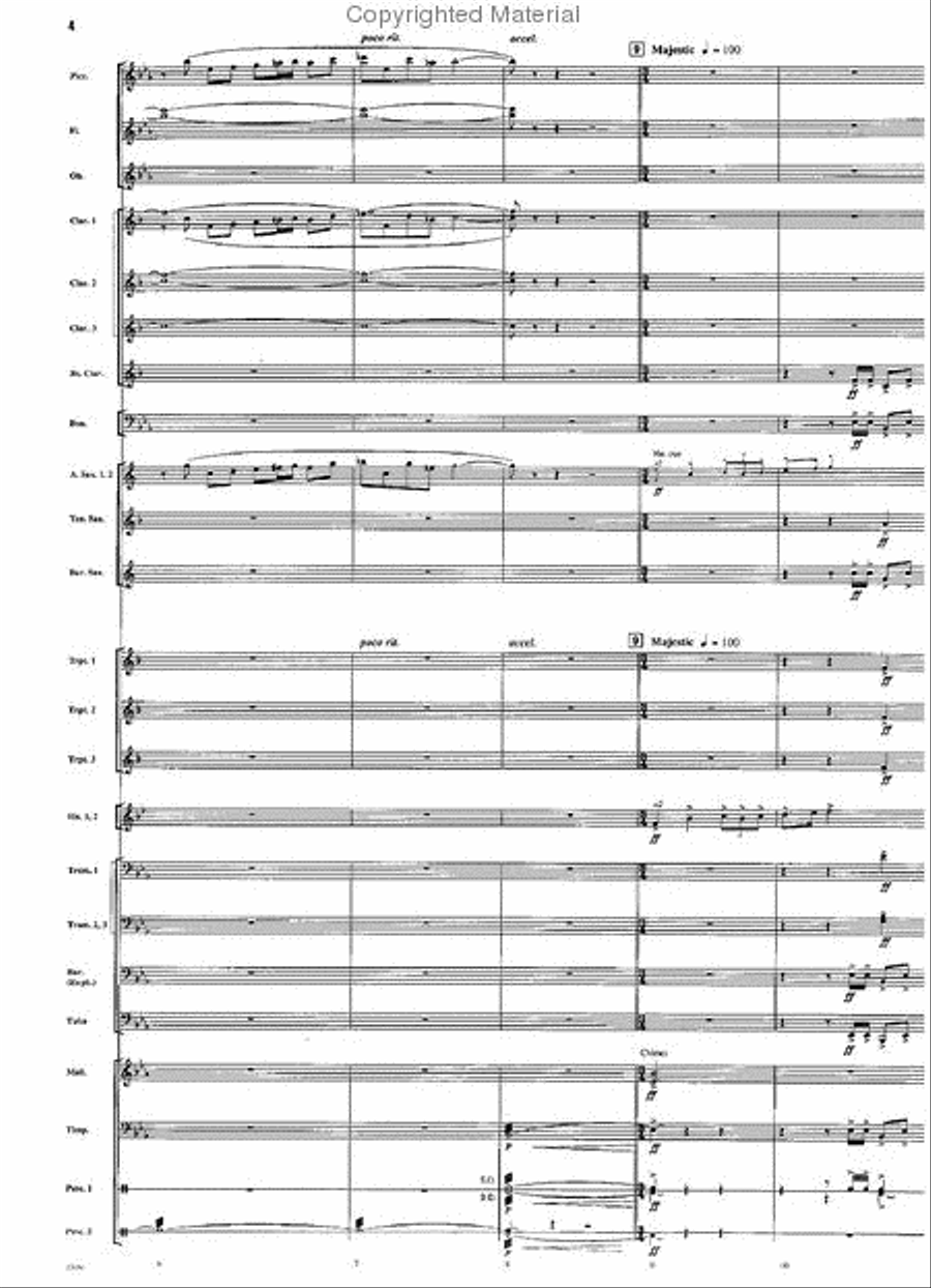A Vision of Majesty Concert Band scores gallery preview page 3