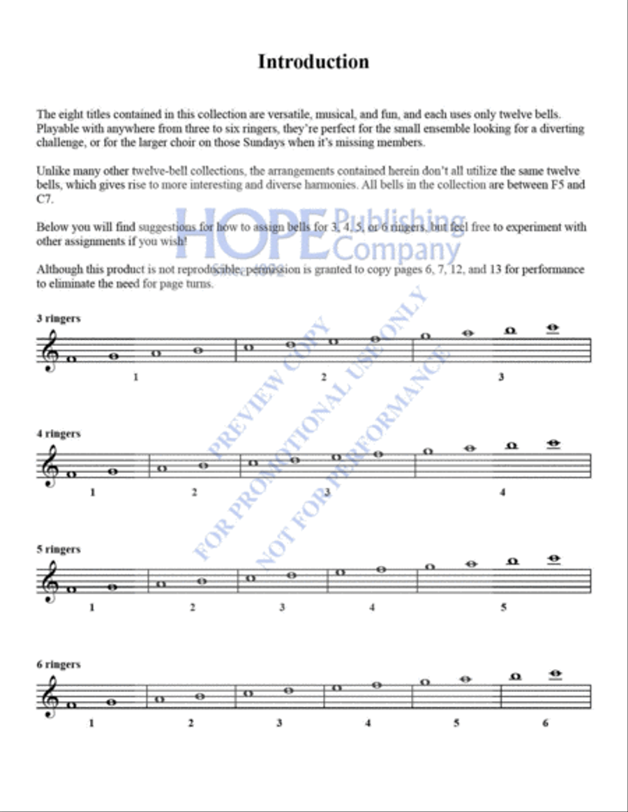 Small But Mighty: Settings for 12 Bells, Vol 6 Handbell Choir scores gallery preview page 3