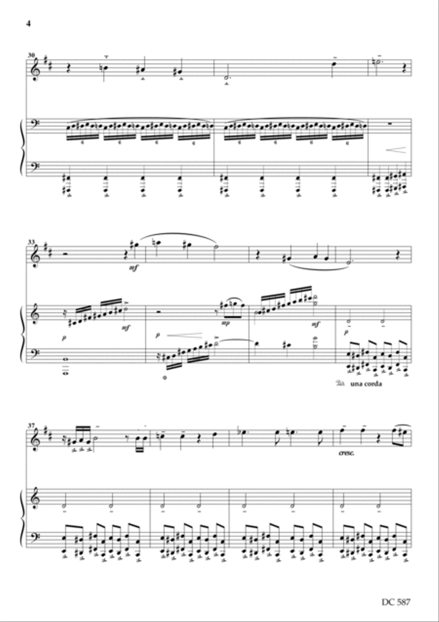 Three Moods - for clarinet (or saxophone) and piano Woodwind Duet scores gallery preview page 4