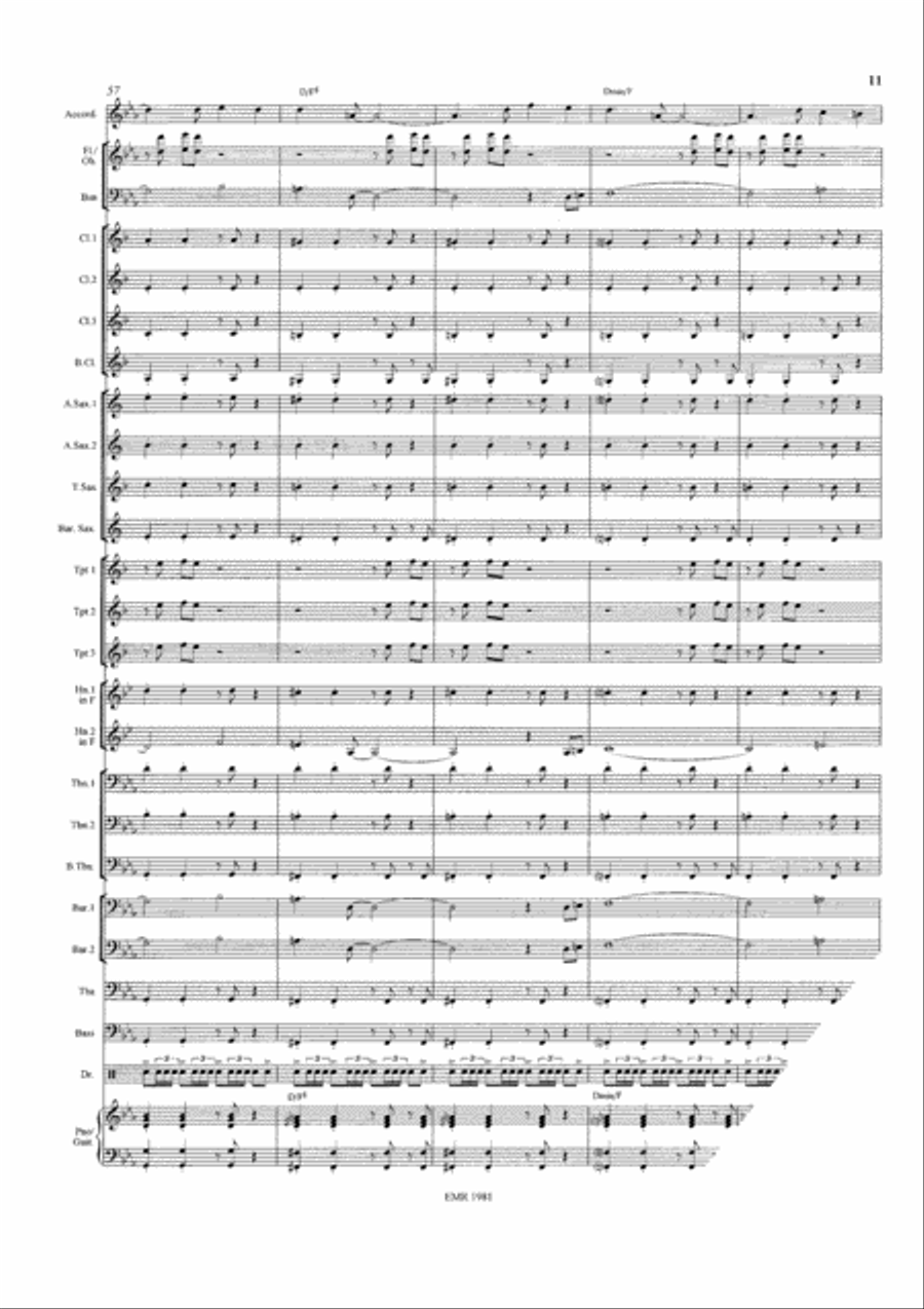 Tango Fuego Concert Band scores gallery preview page 12