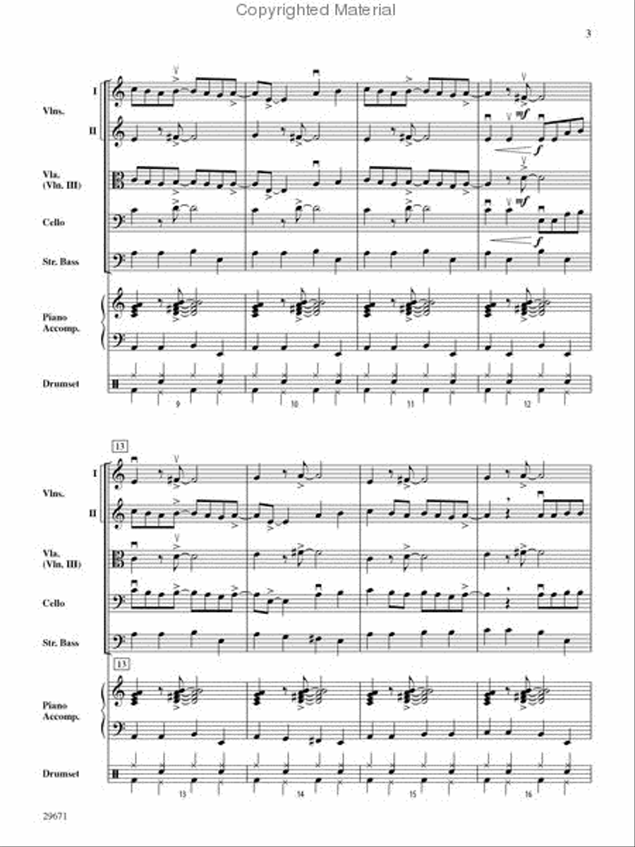 Moondance (Score only) String Orchestra scores gallery preview page 3