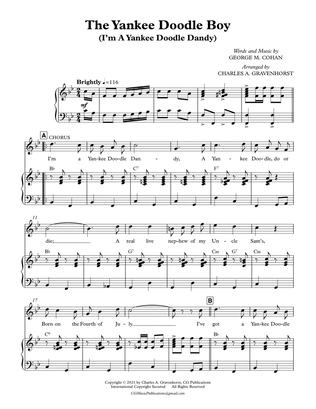 Book cover for The Yankee Doodle Boy (Yankee Doodle Dandy) – Piano/Vocal