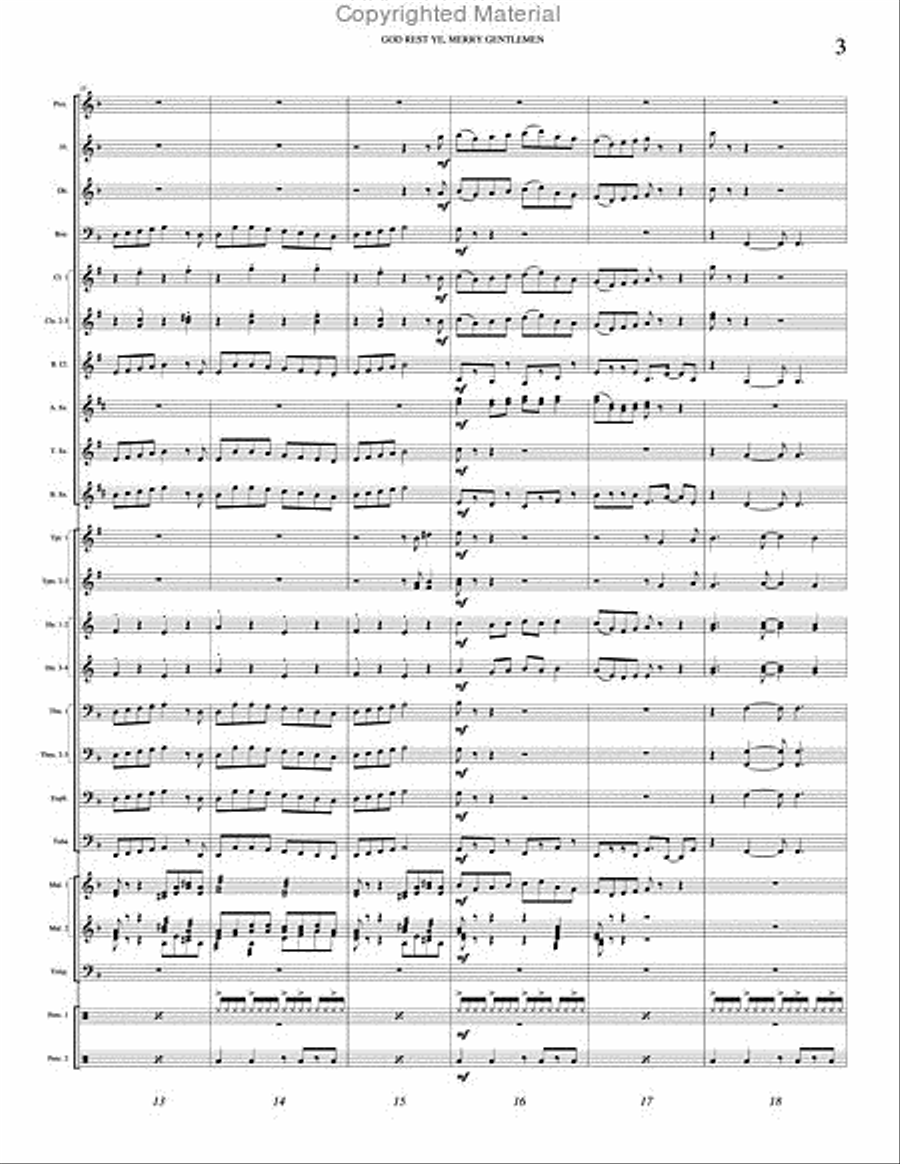 God Rest Ye, Merry Gentlemen Concert Band scores gallery preview page 4