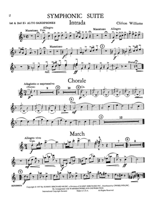 Symphonic Suite: E-flat Alto Saxophone