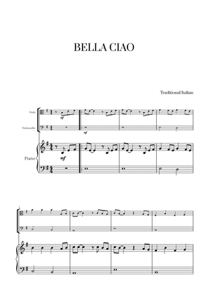 Book cover for Bella Ciao for Viola, Cello and Piano