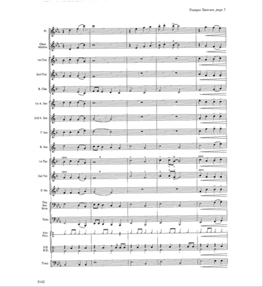 Trumpet Tantrum Trumpet Tantrum Concert Band scores gallery preview page 4