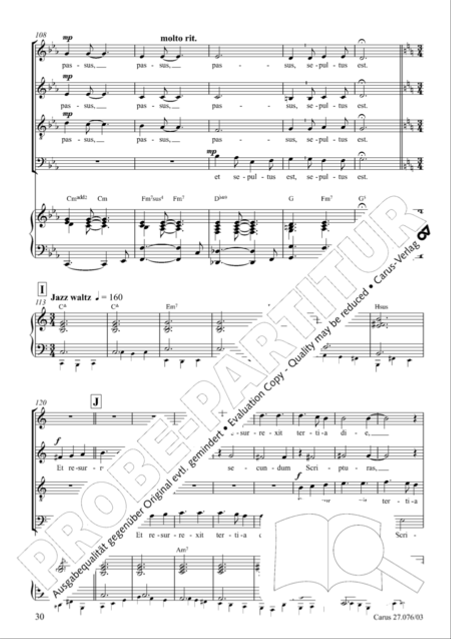 Missa in tempore incerto Missa in tempore incerto 4-Part scores gallery preview page 31