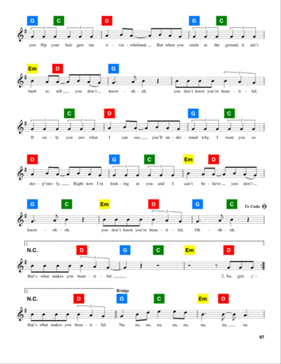What Makes You Beautiful What Makes You Beautiful School and Community scores gallery preview page 2