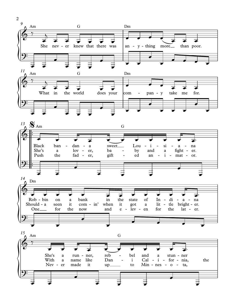 Dani California Small Ensemble scores gallery preview page 2