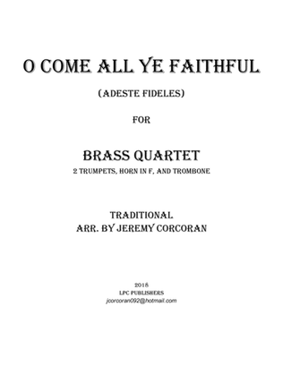 Book cover for O Come All Ye Faithful for Brass Quartet