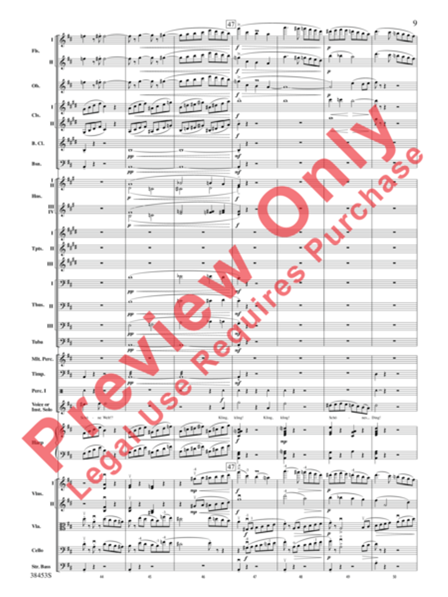Ging heut Morgen übers Feld Full Orchestra scores gallery preview page 10