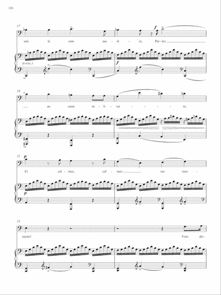 Op. 21, No. 5: Feuilles qui chuchotez from Songs of Gouvy, V2 Voice Solo scores gallery preview page 4
