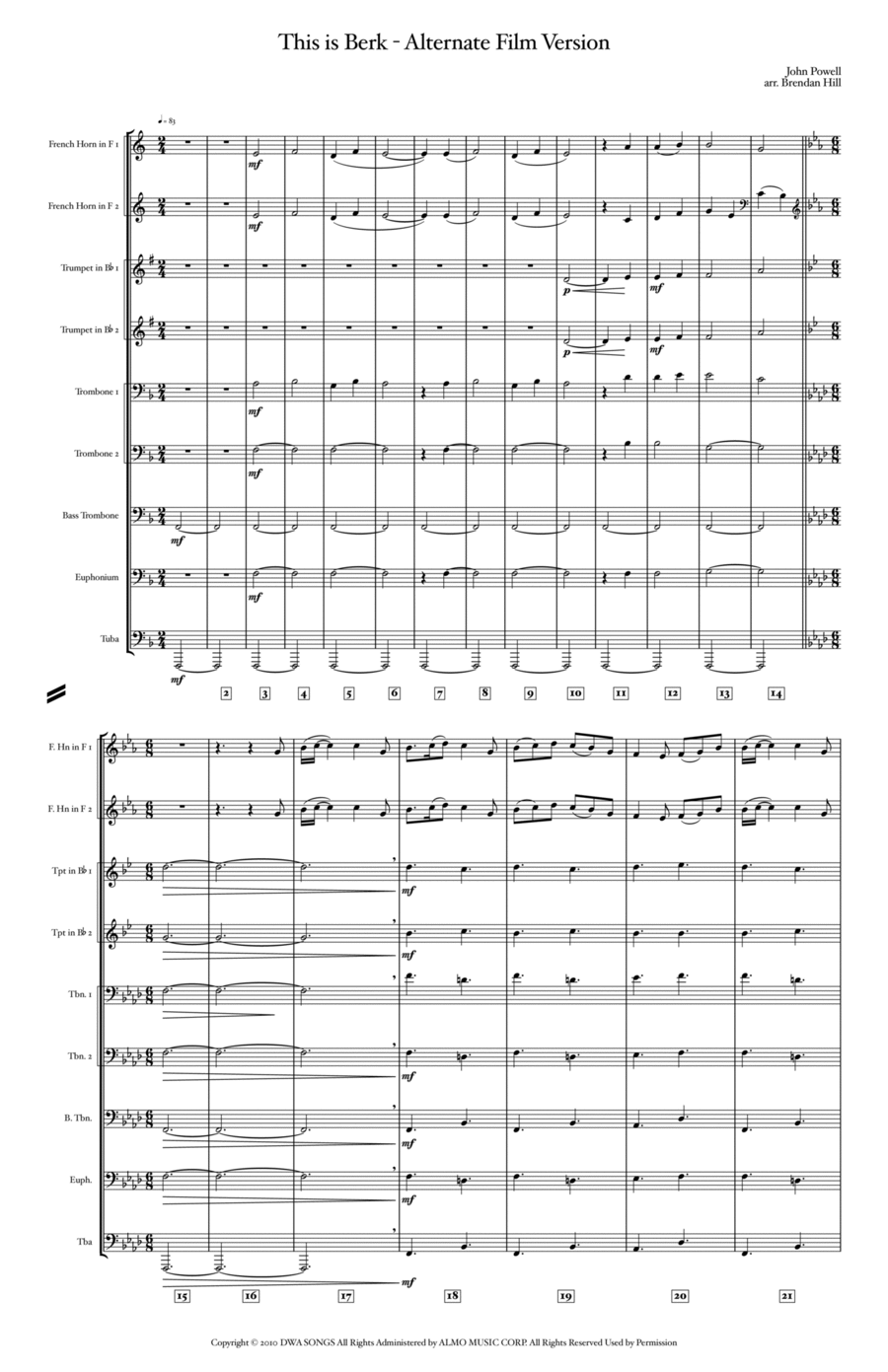 This Is Berk Brass Ensemble scores gallery preview page 1