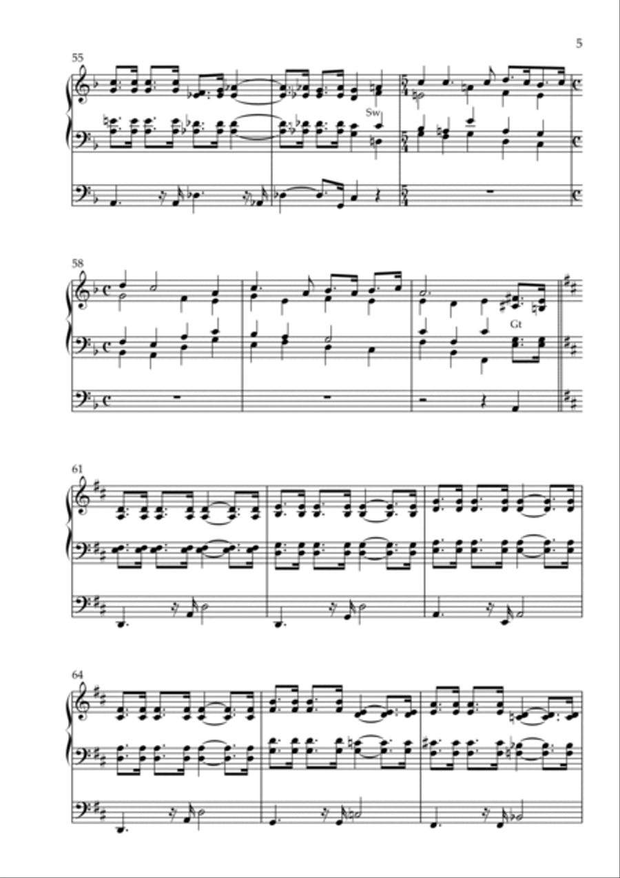 Lithuanian Folk Suite, Op. 150 (Organ Solo) Organ Solo scores gallery preview page 5
