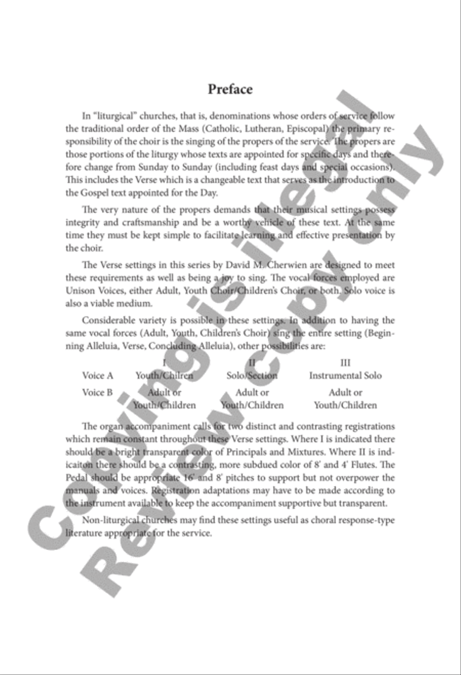 Verses for the Sundays in Advent Unison Choir scores gallery preview page 2