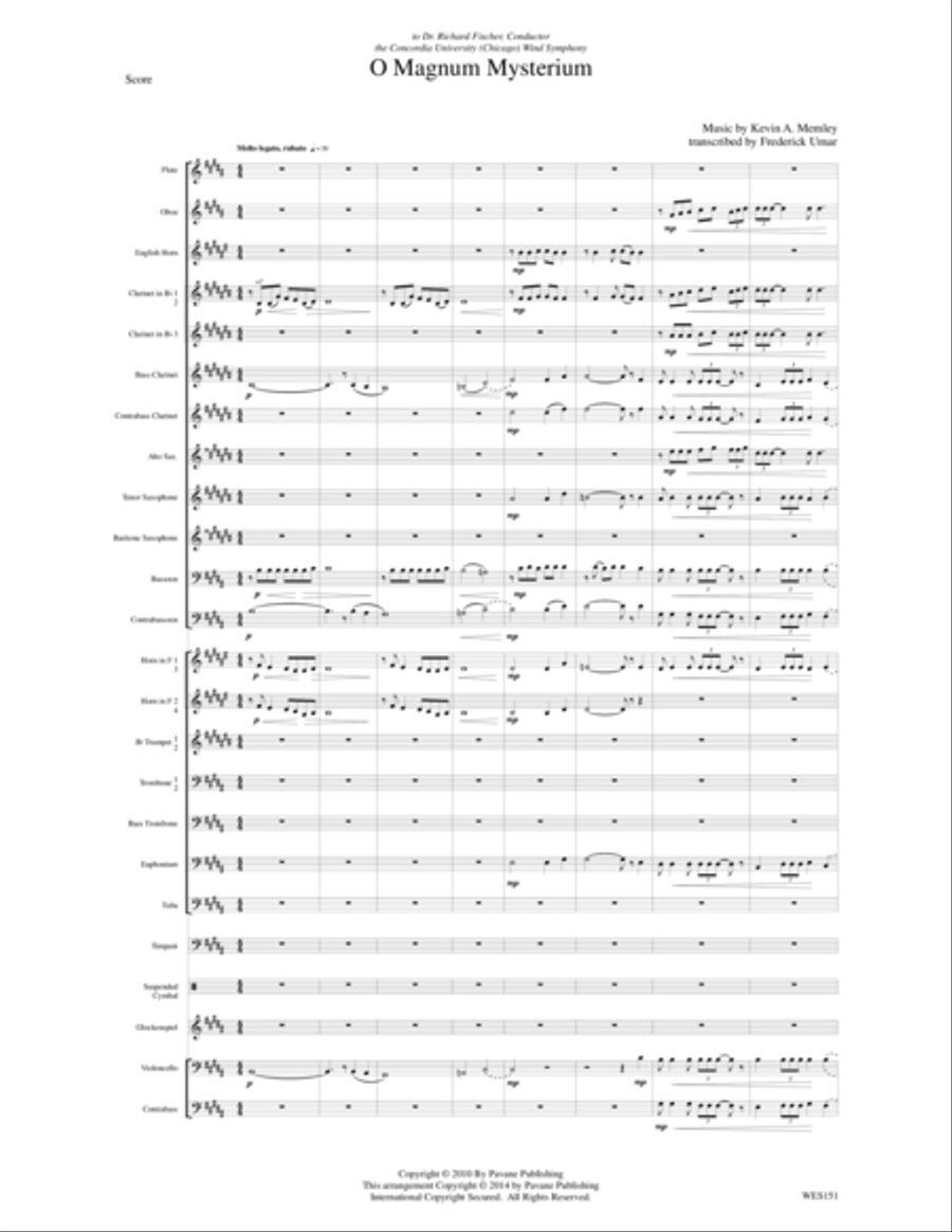 O Magnum Mysterium Set of Parts scores gallery preview page 4