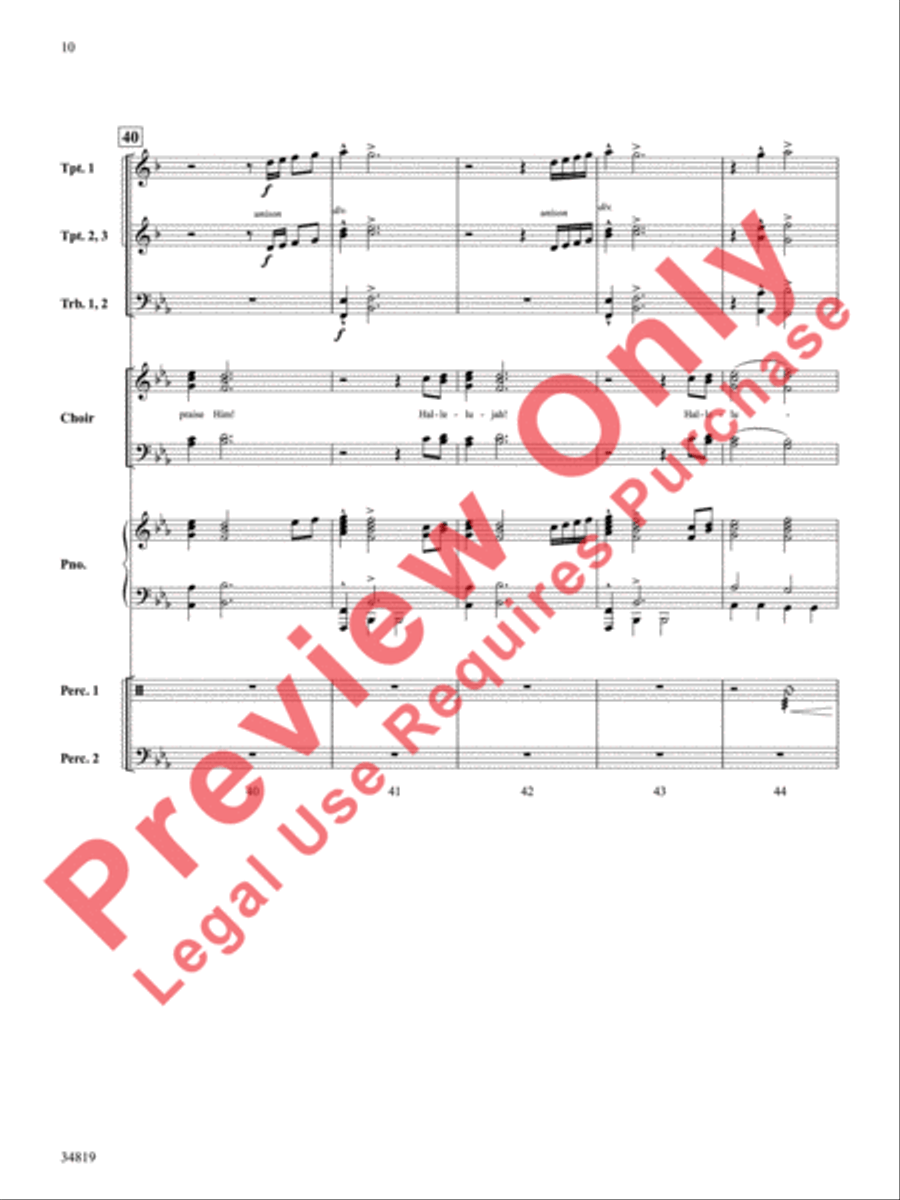 Immortal Praise Choir scores gallery preview page 11