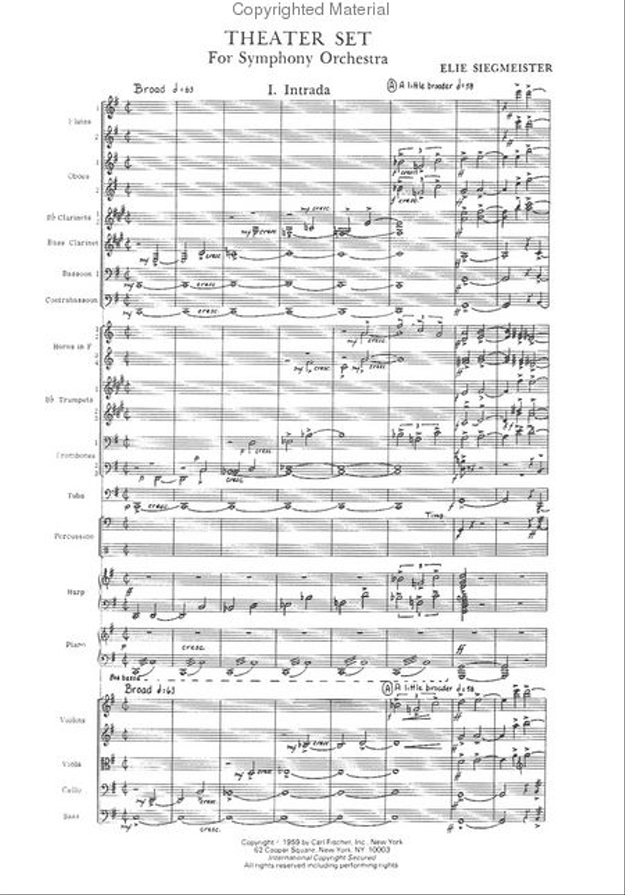 Theater Set Theater Set Orchestra scores gallery preview page 2