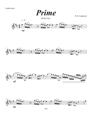 Book cover for Prime (Violin Solo)