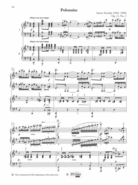 Arensky -- Suite No. 1, Op. 15 (2p, 4h)