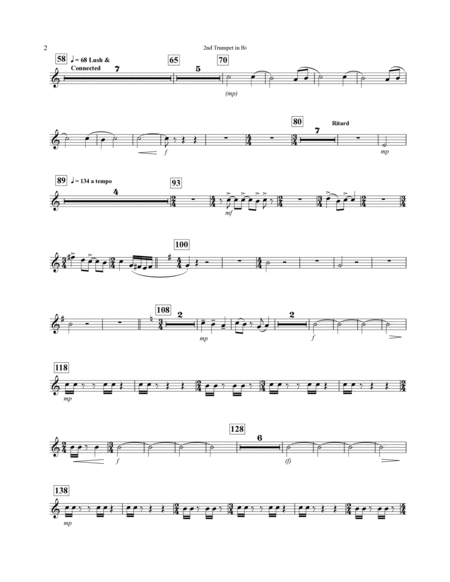 Concerto For Alto Saxophone And Wind Ensemble - Bb Trumpet 2