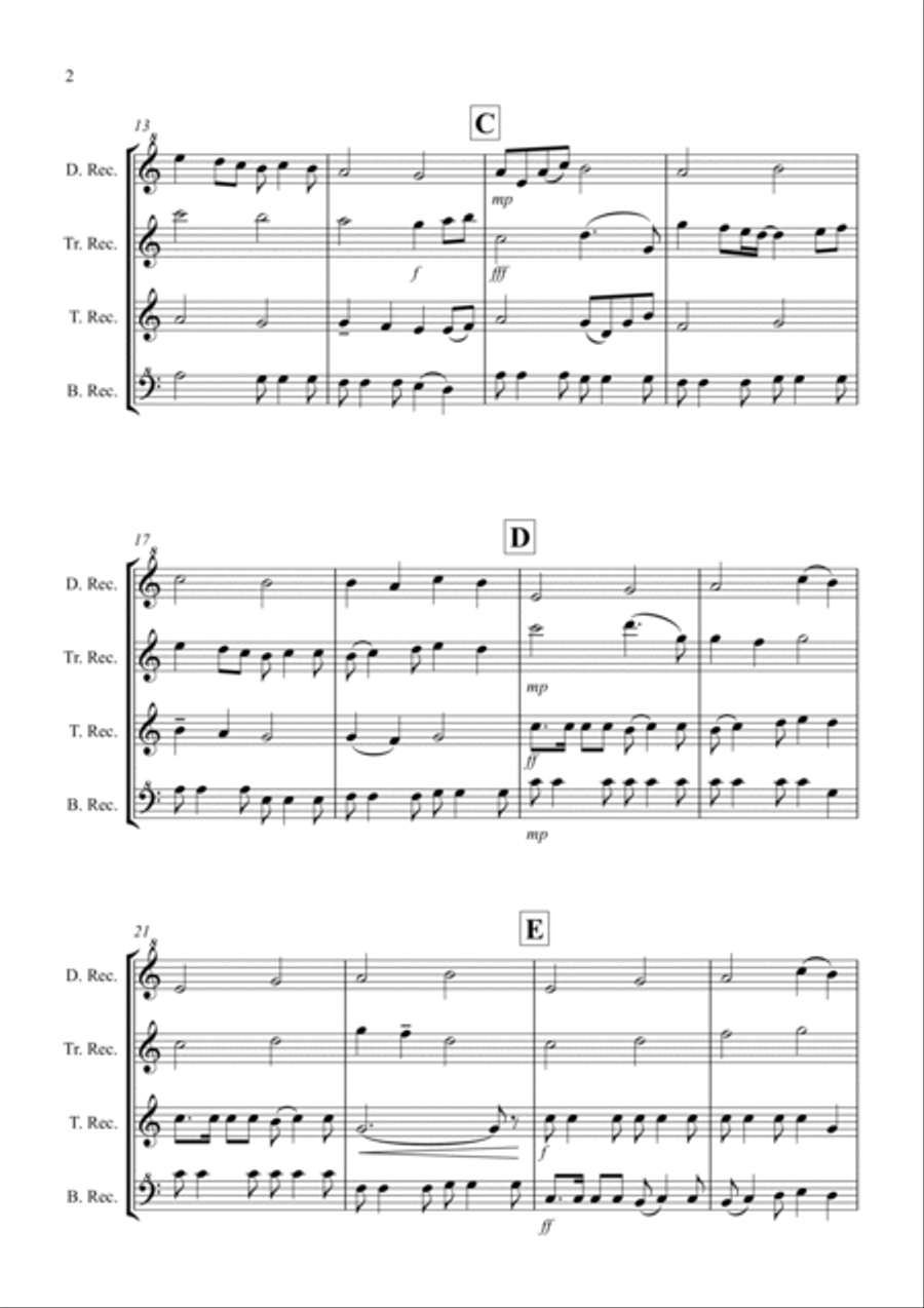 My Heart Will Go On (Love Theme from Titanic) Recorder scores gallery preview page 2