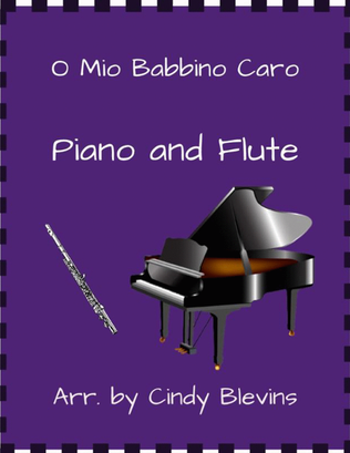Book cover for O Mio Babbino Caro, for Piano and Flute
