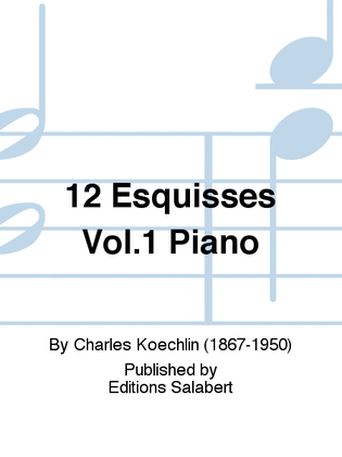 Book cover for 12 Esquisses Vol.1 Piano