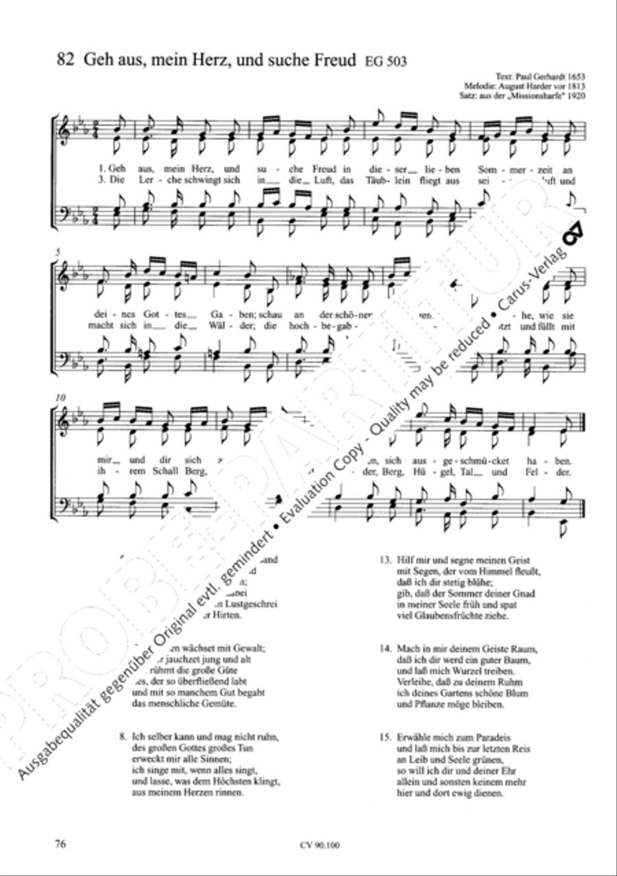 Chorsatze zum Evangelischen Gesangbuch Choir scores gallery preview page 81