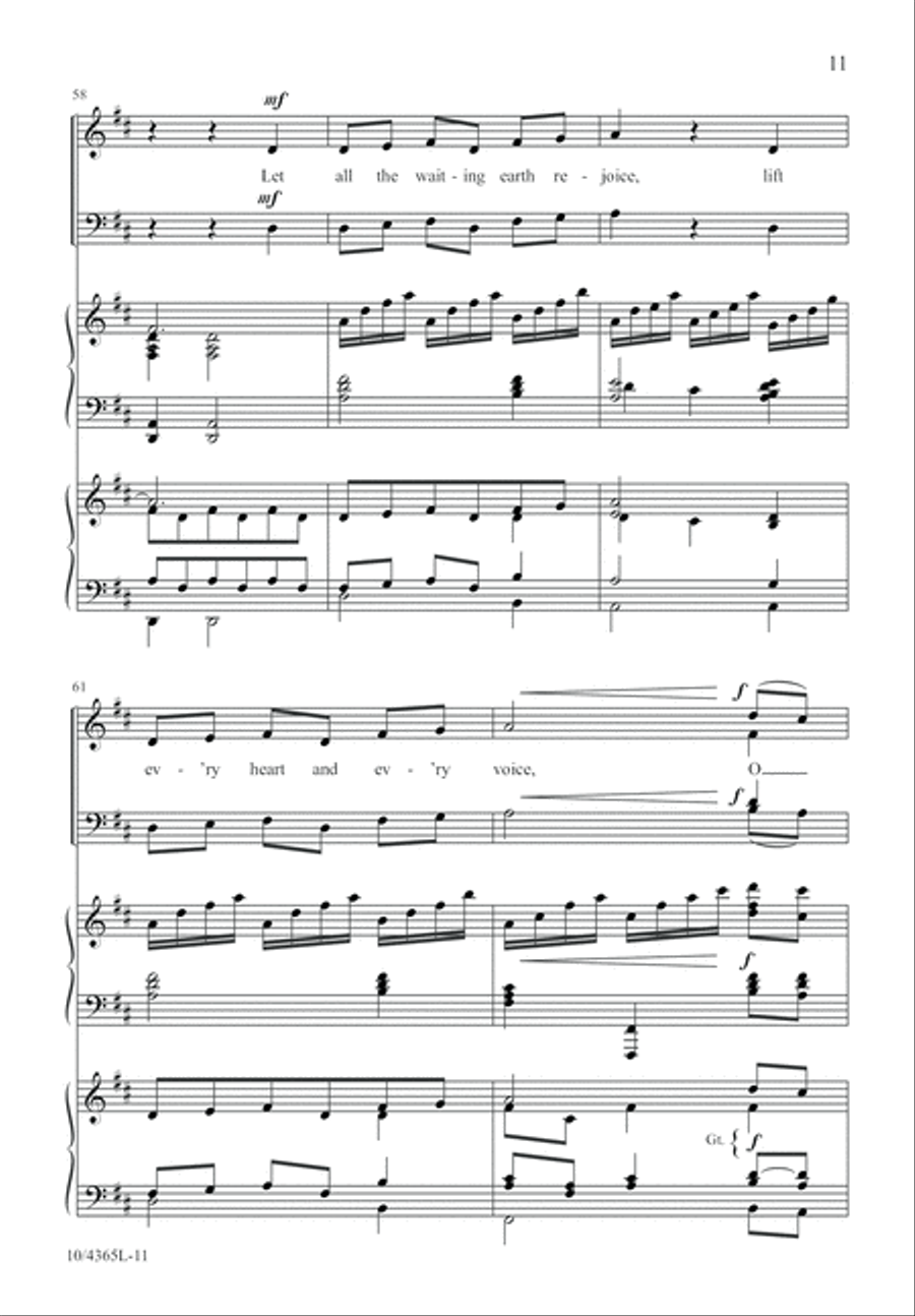Hear How the Bells of Christmas Play 4-Part scores gallery preview page 11