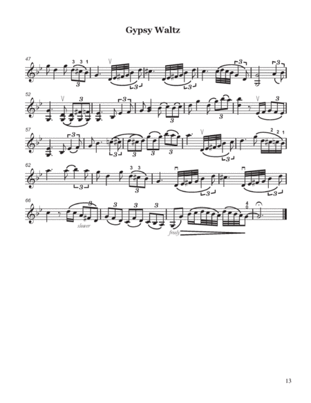 Gyspy Waltz, for Violin and Piano image number null