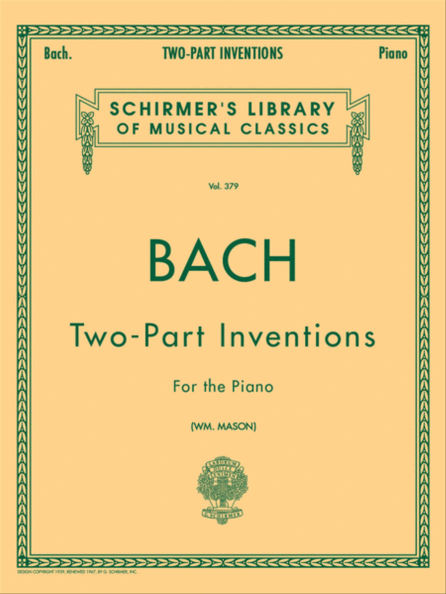 15 Two-Part Inventions Piano Method scores gallery preview page 1