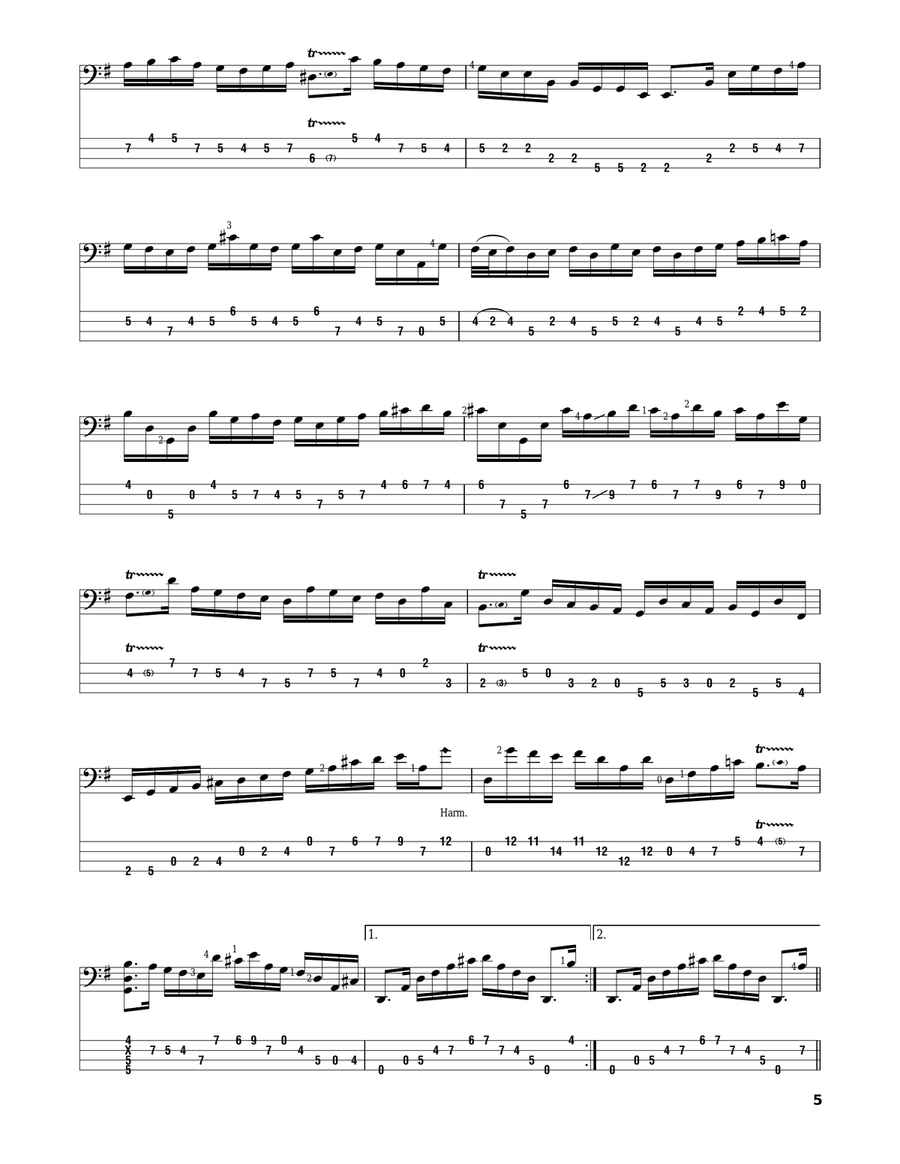 Cello Suite No. 1 In G Major, BWV 1007 Cello scores gallery preview page 5
