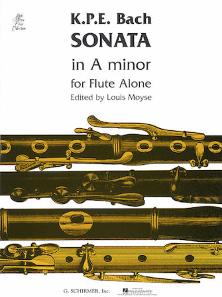 Sonata in A Minor Flute Solo scores gallery preview page 1