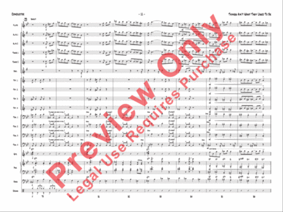 Things Ain't What They Used to Be Jazz Ensemble scores gallery preview page 12