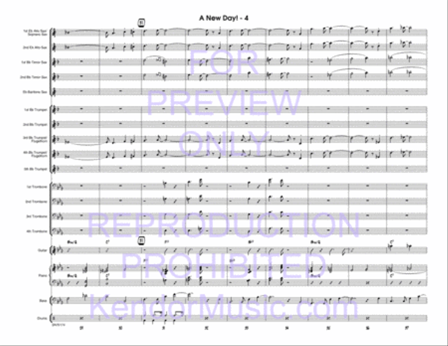 New Day!, A (Full Score) New Day!, A (Full Score) Jazz Ensemble scores gallery preview page 5