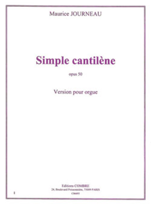 Simple cantilene Op. 50
