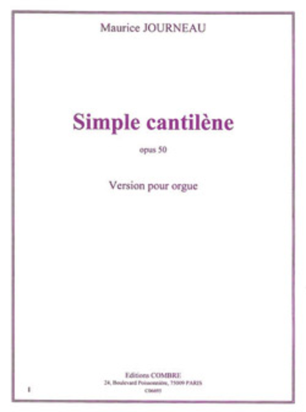 Simple cantilene Op. 50