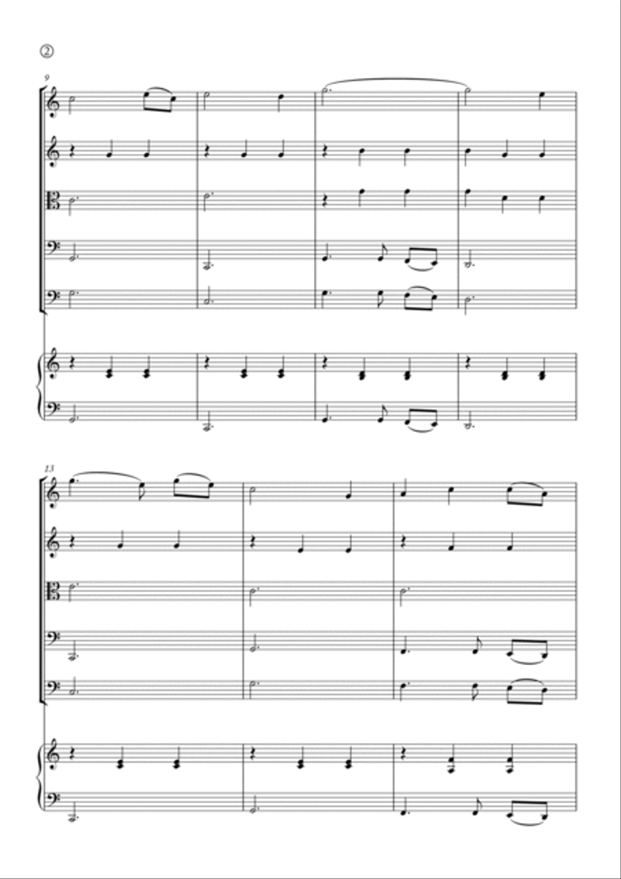 Amazing Grace String Quintet scores gallery preview page 2