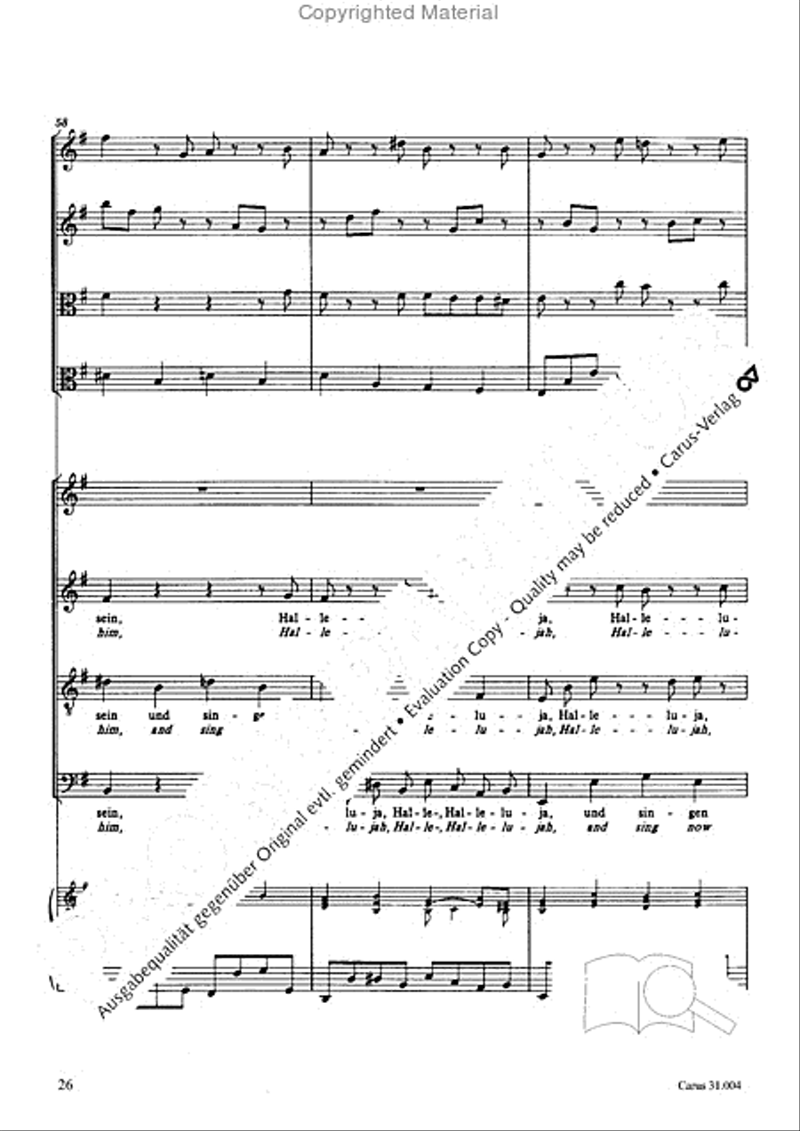Christ lay in death's cold prison (Christ lag in Todesbanden) 4-Part scores gallery preview page 24