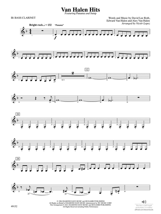 Van Halen Hits: B-flat Bass Clarinet