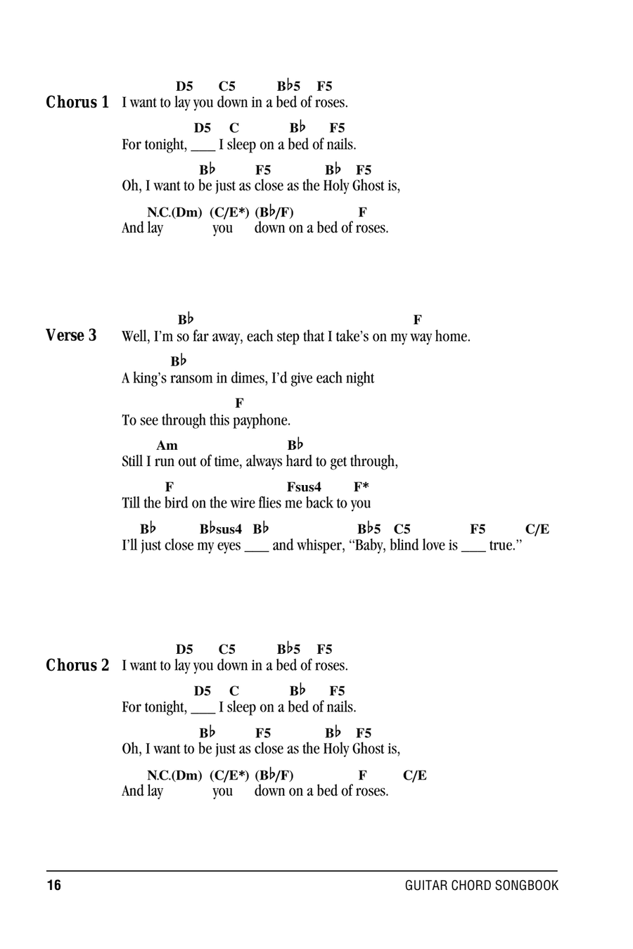 Bed Of Roses Bed Of Roses Acoustic Guitar scores gallery preview page 2