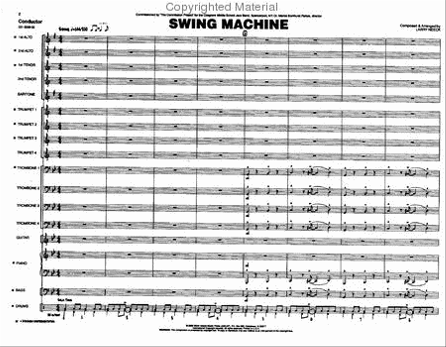 Swing Machine Jazz Ensemble scores gallery preview page 2